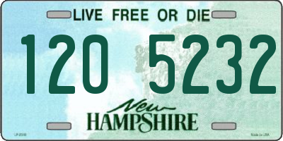 NH license plate 1205232