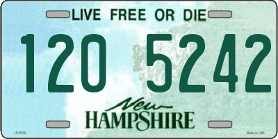 NH license plate 1205242