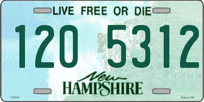 NH license plate 1205312