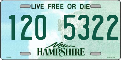 NH license plate 1205322