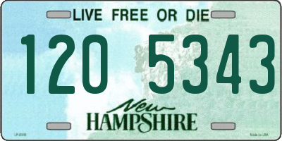 NH license plate 1205343