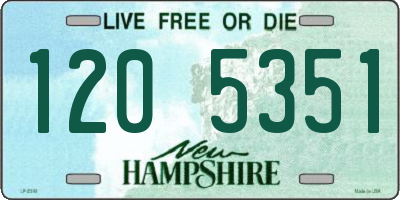 NH license plate 1205351