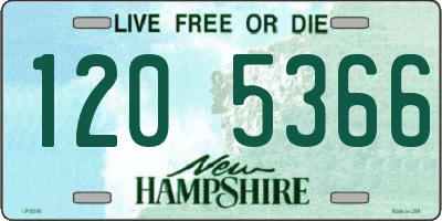 NH license plate 1205366