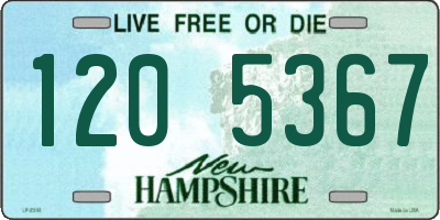 NH license plate 1205367