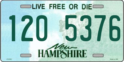 NH license plate 1205376
