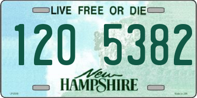 NH license plate 1205382