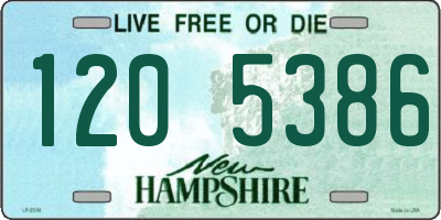 NH license plate 1205386