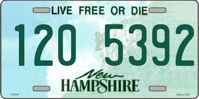 NH license plate 1205392