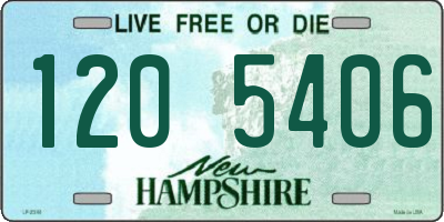 NH license plate 1205406