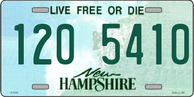 NH license plate 1205410