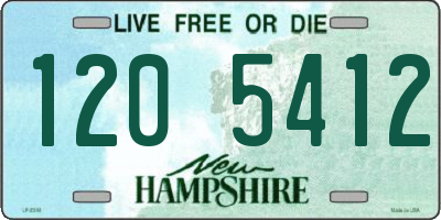 NH license plate 1205412