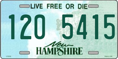 NH license plate 1205415