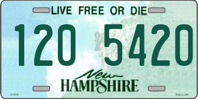 NH license plate 1205420