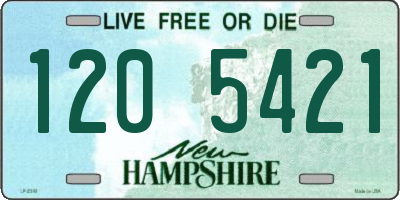 NH license plate 1205421