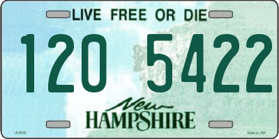 NH license plate 1205422