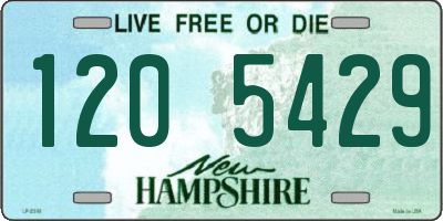 NH license plate 1205429