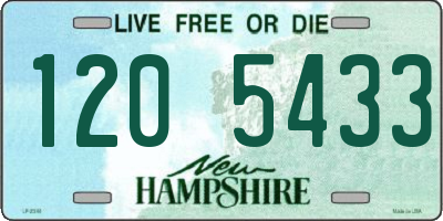 NH license plate 1205433