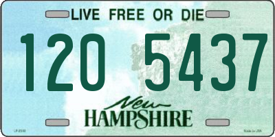 NH license plate 1205437