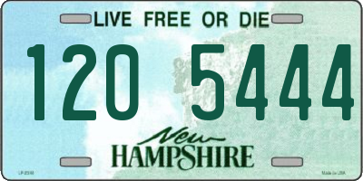 NH license plate 1205444