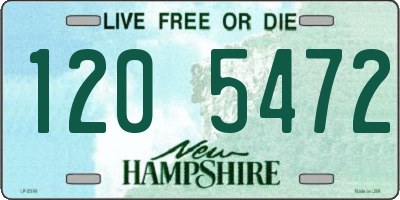 NH license plate 1205472