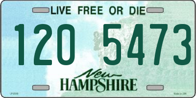 NH license plate 1205473