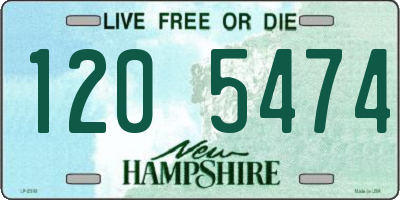 NH license plate 1205474