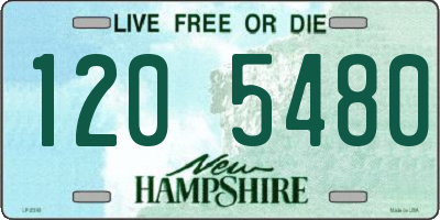 NH license plate 1205480