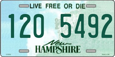 NH license plate 1205492