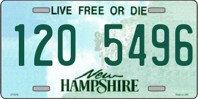 NH license plate 1205496