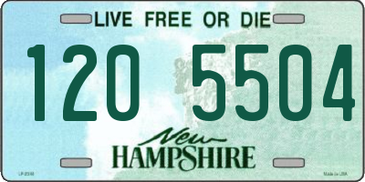 NH license plate 1205504