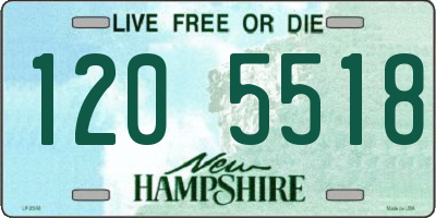 NH license plate 1205518