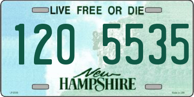 NH license plate 1205535