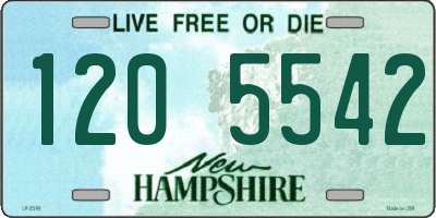 NH license plate 1205542