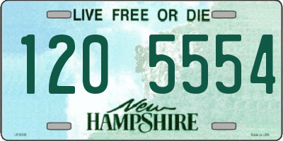 NH license plate 1205554