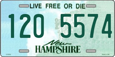 NH license plate 1205574