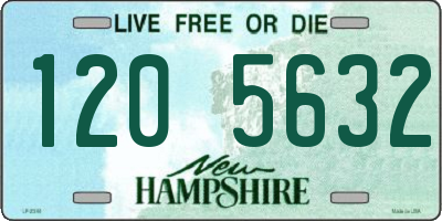 NH license plate 1205632