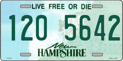 NH license plate 1205642