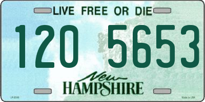 NH license plate 1205653