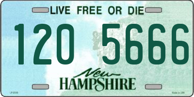NH license plate 1205666