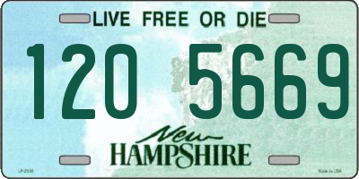 NH license plate 1205669