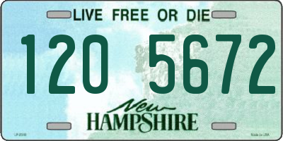 NH license plate 1205672