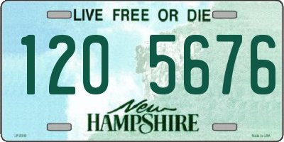 NH license plate 1205676