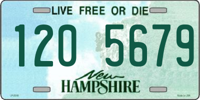 NH license plate 1205679