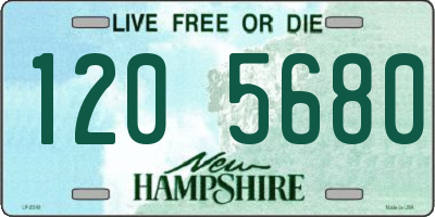 NH license plate 1205680