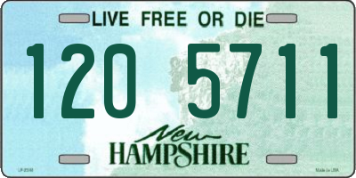 NH license plate 1205711