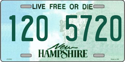 NH license plate 1205720