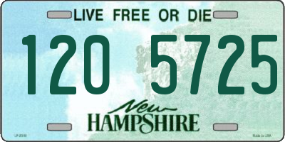 NH license plate 1205725