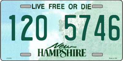 NH license plate 1205746