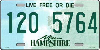 NH license plate 1205764