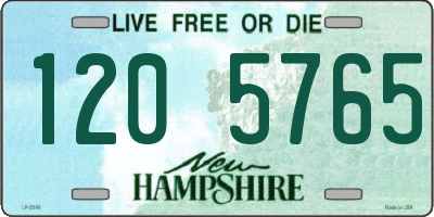 NH license plate 1205765